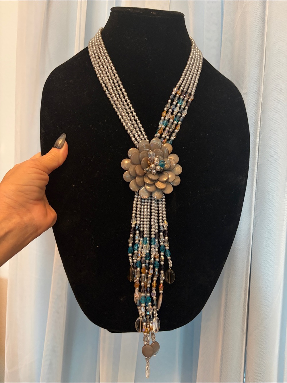 Joan Rivers Classic Collection Starlet Flower Statement Necklace